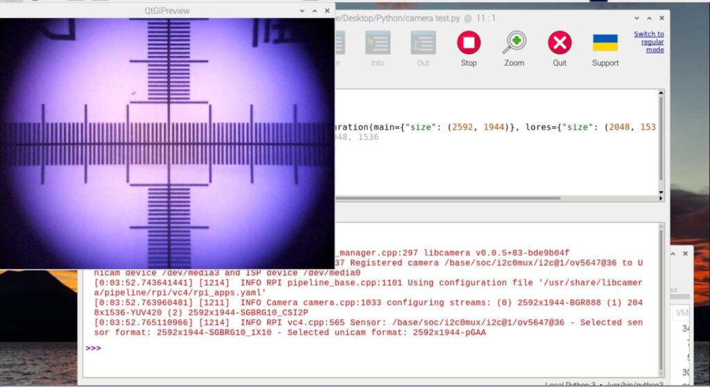 RPi Camera screen shot 01 Object triggered image capturing by RPi